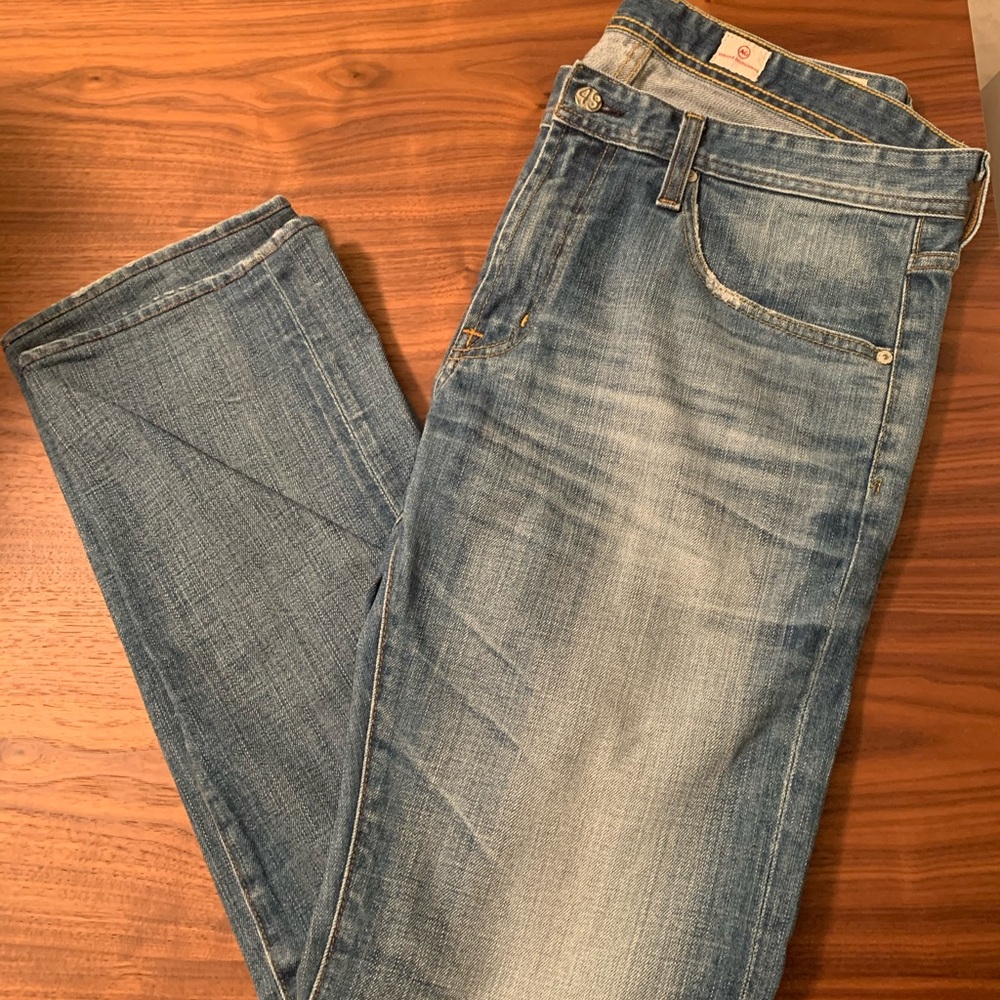 adriano goldschmied light wash jeans